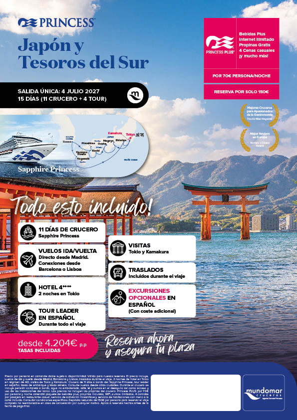 Japón y Tesoros del Sur, 4 julio 2927