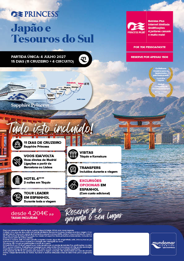 Japão e Tesouros do Sul, 4 julho 2027