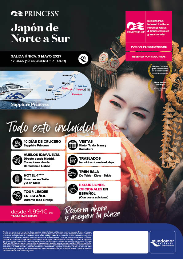 Japón de Norte a Sur, 3 mayo 2027