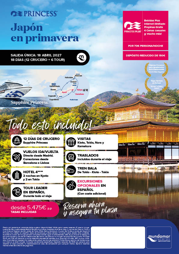 Japón en Primavera, 18 abril 2027