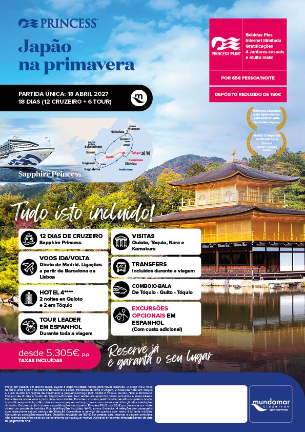 Japão na primavera, 18 abril 2027