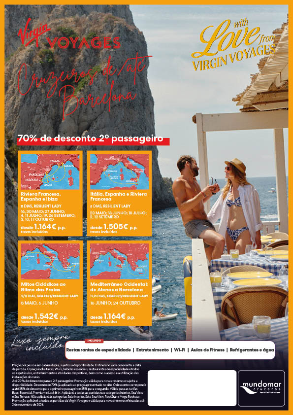 Mediterrâneo de/até Barcelona 2027